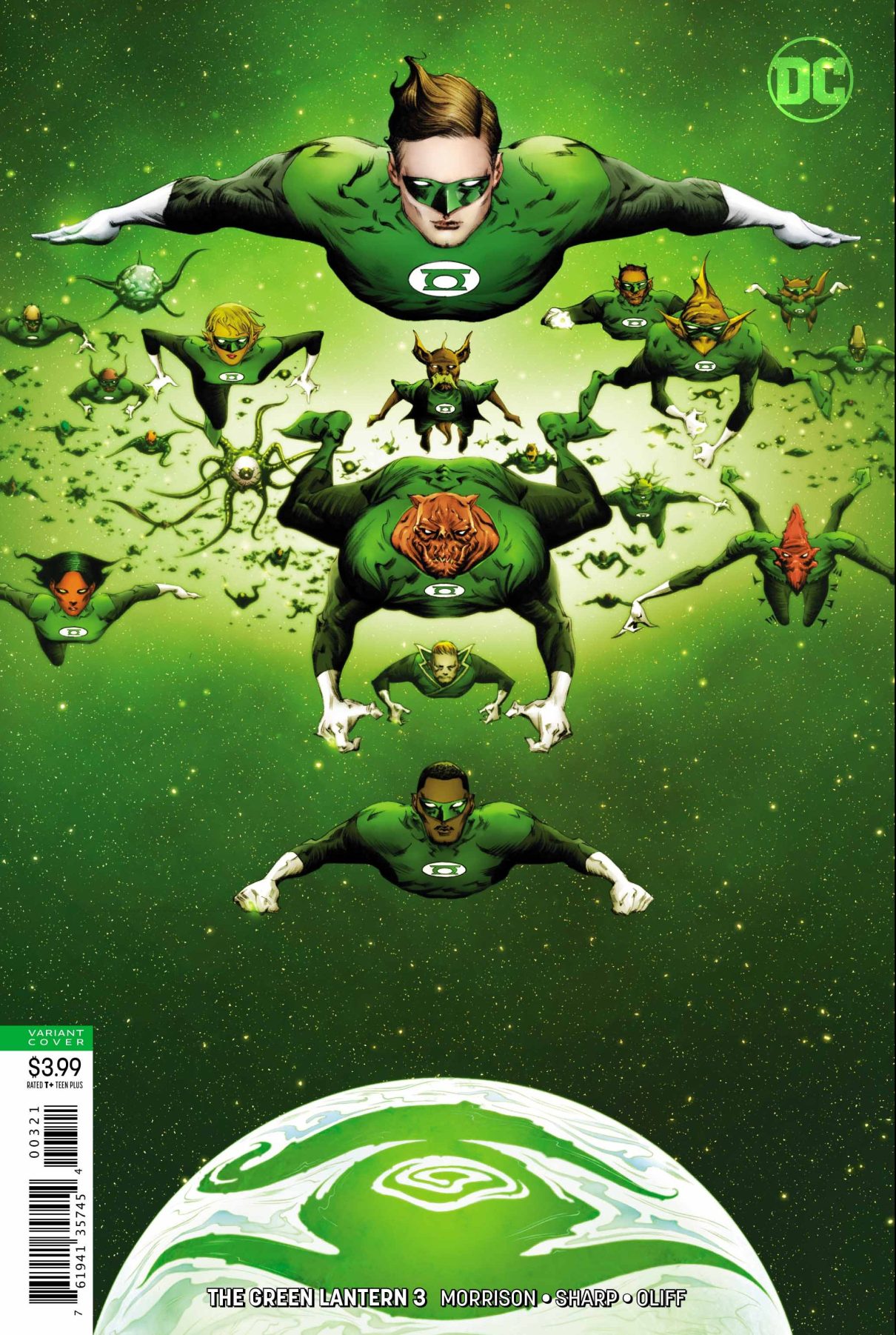 Green Lantern Corps in Morrison and Liam Sharps run