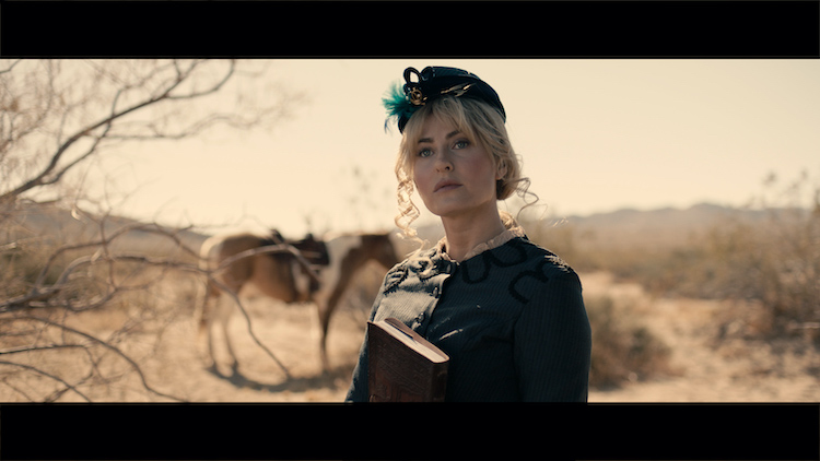 Scout Taylor-Compton as Annabelle Angel in the western/action film, APACHE JUNCTION, a Saban Films release. Photo courtesy of Saban Films.  