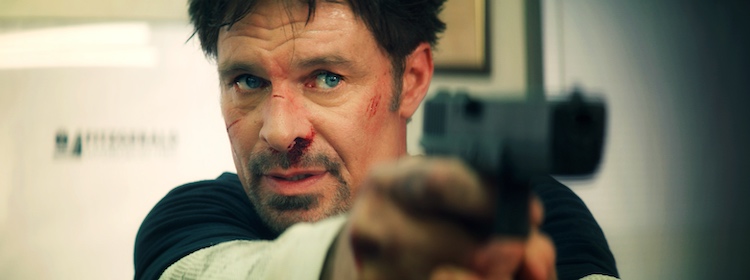 Patrick Muldoon as Mack in the action film, DEADLOCK, a Saban Films release. Photo courtesy of Saban Films.
