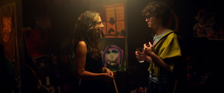 [L-R] Jared Gilman as Cy Berger and Aurora Perrineau as Roxy in the romantic comedy, IT TAKES THREE, a GUNPOWDER & SKY release. Photo courtesy of GUNPOWDER & SKY