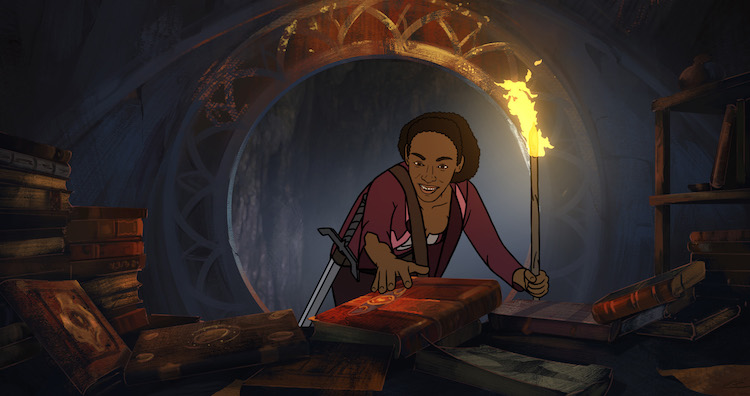 Betty Gabriel voices the character of Phae-Agura in the fantasy/horror film, THE SPINE OF NIGHT, an RLJE Films release. Photo courtesy of RLJE Films.