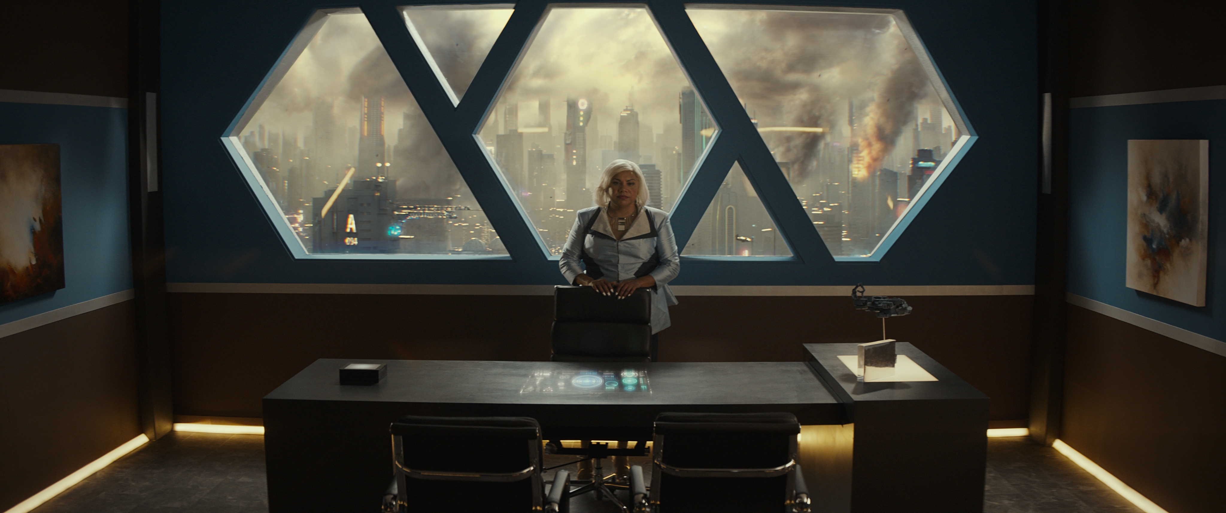 Deborah Mailman as Regina Jackson in the sci - fi thriller, 2067 , an RLJ E Films release. Photo courtesy of RLJ E Films