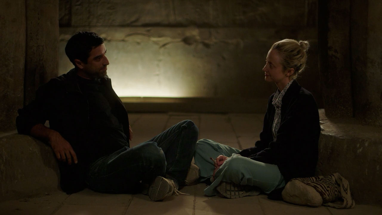 (L - R) Karim Saleh as Sultan and Andrea Riseborough as Hana in the drama/romance film LUXOR , a Samuel Goldwyn Films release. Photo courtesy of Samuel Goldwyn Films