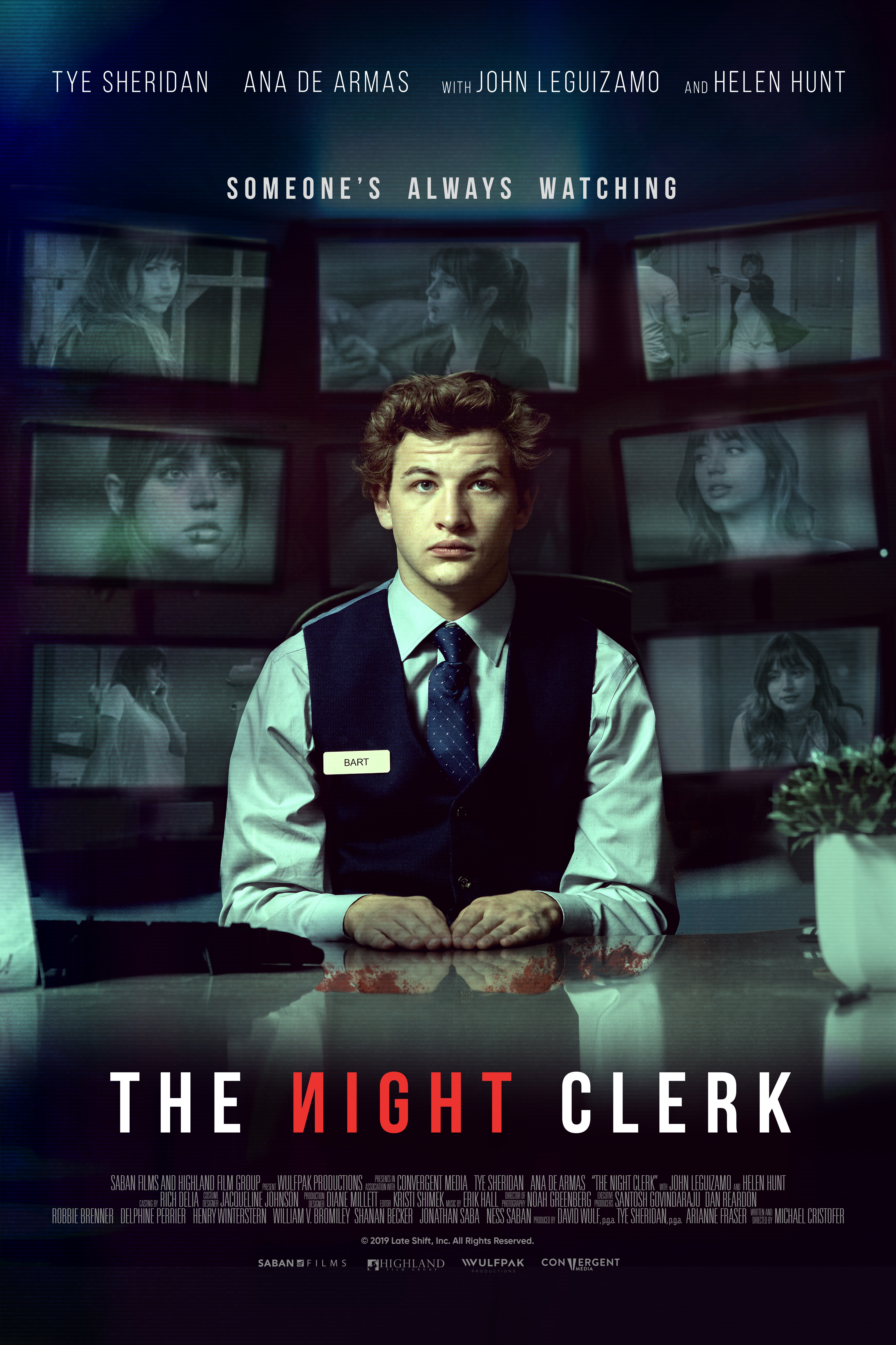 THE NIGHT CLERK poster