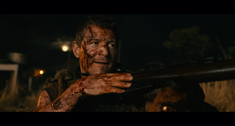 Philip Winchester as Joey Kasinski in the action/thriller film, ROGUE, a Lionsgate and Grindstone Entertainment Group, a Lionsgate Company release. Photo courtesy of Lionsgate