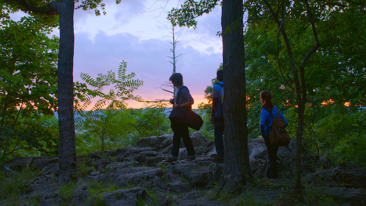 (L - R) Julian Shatkin, Jordan Hall, and Oona Laurence in WHAT WE FOUND