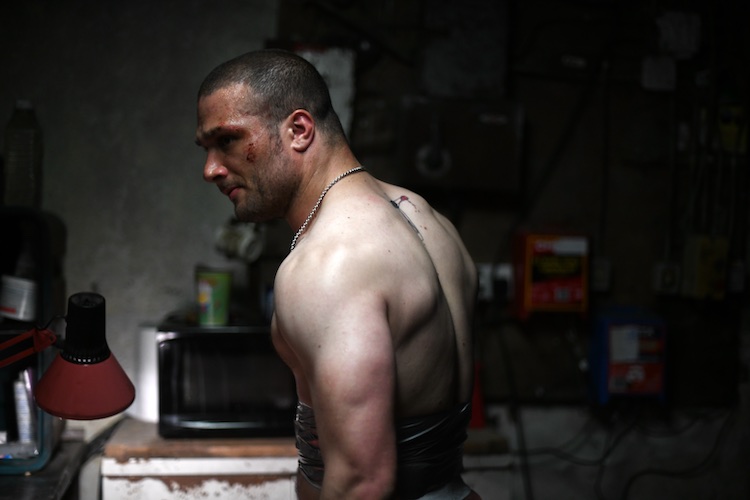 Cosmo Jarvis as Douglas “Arm” Armstrong in the thriller film THE SHADOW OF VIOLENCE, a Saban Films release. Photo courtesy of Saban Films.