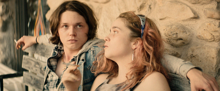 [L - R] Jack Kilmer as Utah and Alice Englert as Opal in the thriller BODY BROKERS , a Vertical Entertainment release. Photo courtesy of Vertical Entertainment.