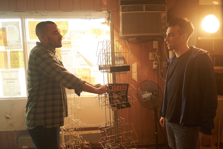 (L-R) Jesse Williams and Jay Baruchel in RANDOM ACTS OF VIOLENCE