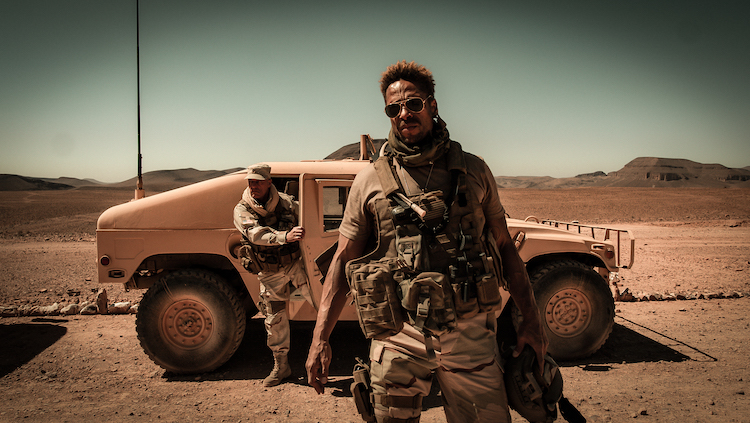 Gary Dourdan as Brad Paxton in the action film REDEMPTION DAY , a Saban Films release. Photo courtesy of Saban Films