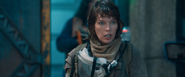 Milla Jovovich as Tess in the Sci-Fi Thriller film, BREATHE, a Capstone Global / Warner Brothers release. Photo courtesy of Breathe Productions Inc.