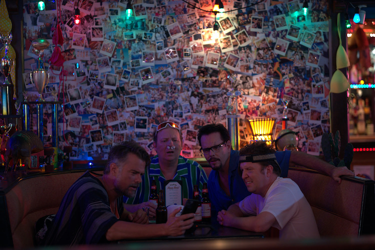 (L-R) Josh Duhamel as Bobfather, Dan Bakkedahl as Shelly, Kevin Dillon as Doc, and Nick Swardson as Bender in the Comedy film, BUDDY GAMES: SPRING AWAKENING, a Paramount Global Content Distribution Group release. Photo courtesy of Paramount Global Content Distribution Group