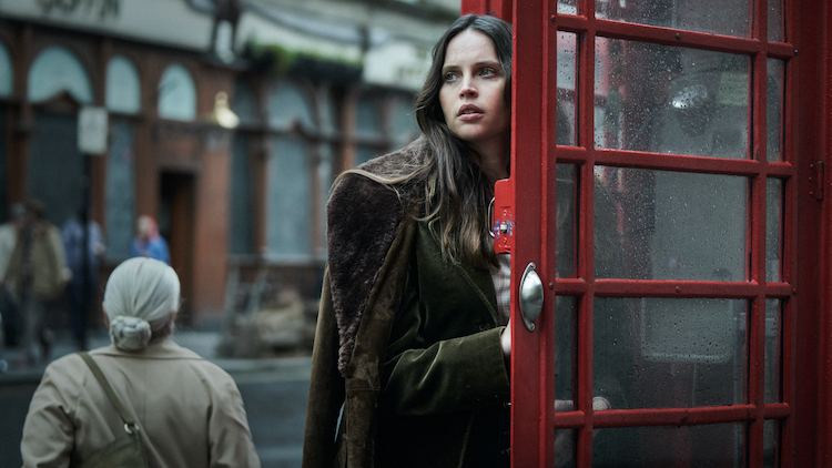 Felicity Jones as Catherine in the action/thriller/drama film, DEAD SHOT a Quiver Distribution release. Photo Courtesy of Quiver Distribution. 