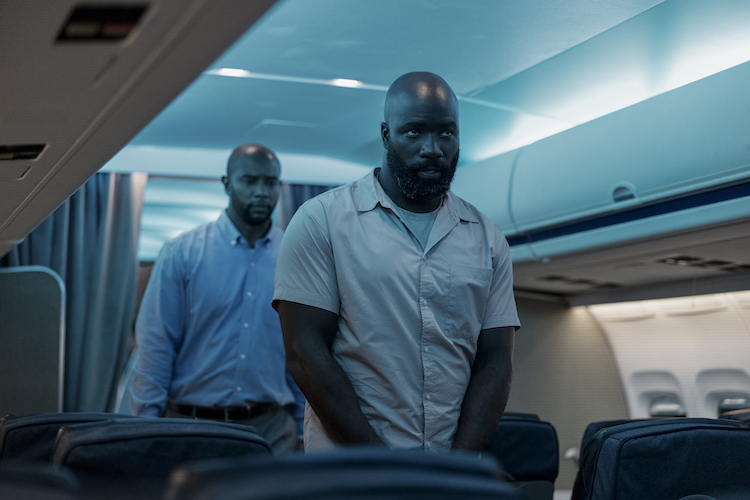 Mike Colter as Louis Gaspare in PLANE. Photo credit: Kenneth Rexach 