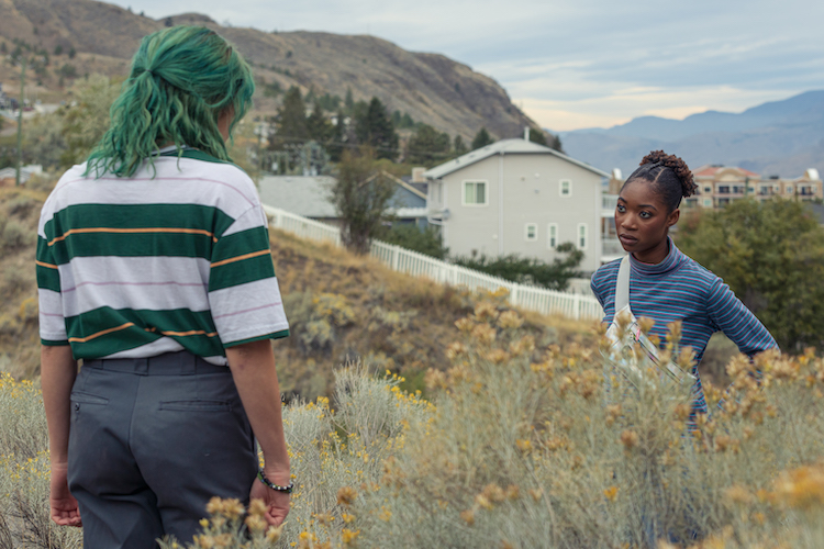 (L-R) Peyton List as Zooza (Susan) Heize and Kelcey Mawema as Courtney in the thriller / horror film, THE FRIENDSHIP GAME, an RLJE Films release. Photo courtesy of RLJE Films.