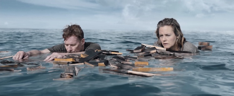 (L-R) James Tupper as Kyle and Alicia Silverstone as Jaelyn in the thriller film, THE REQUIN, a Saban Films release. Photo courtesy of Saban Films.