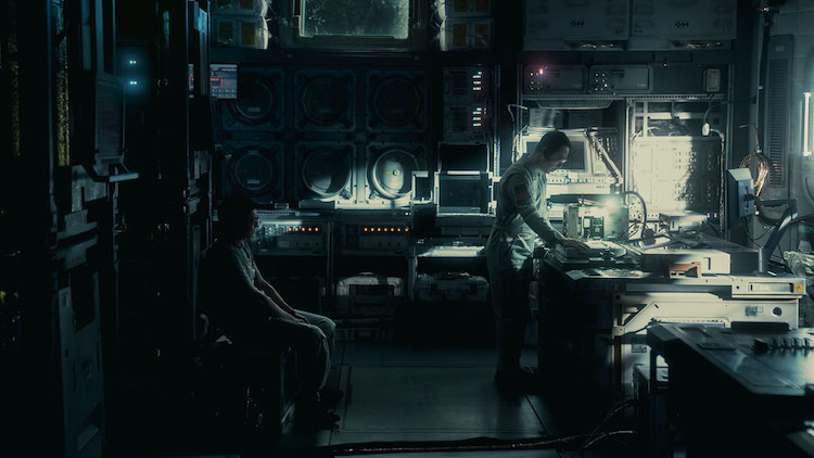 (L-R) Andy Lau and NING Li in THE WANDERING EARTH II