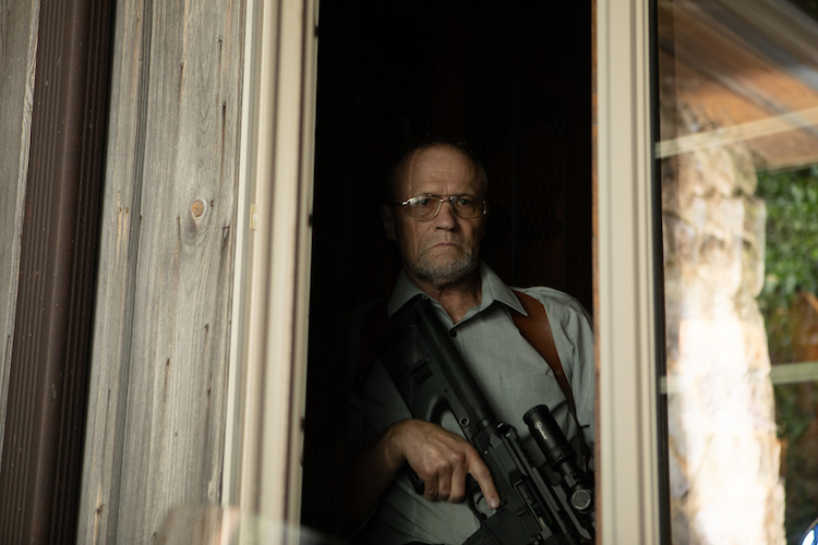 Michael Rooker as Gabriel Tancredi in the action film, WHITE ELEPHANT , a RLJE Films release. Photo courtesy of RLJE Films
