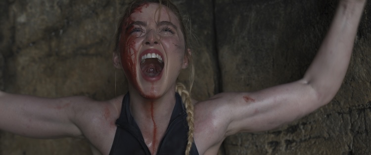 Kathryn Newton as &ldquo;Sara&rdquo; in the horror thriller, THE DEVIL'S MOUTH, from Amazon MGM studios. Photo credit Amazon MGM Studios 2026.