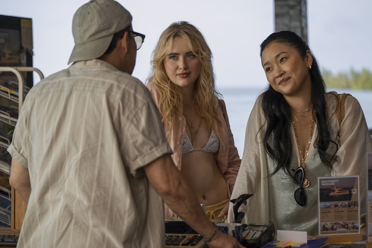 [L-R] Kathryn Newton as "Sara" and Lana Condor as "Max" in the horror thriller, THE DEVIL'S MOUTH, from Amazon MGM Studios. Photo credit Amazon MGM Studios 2026.
