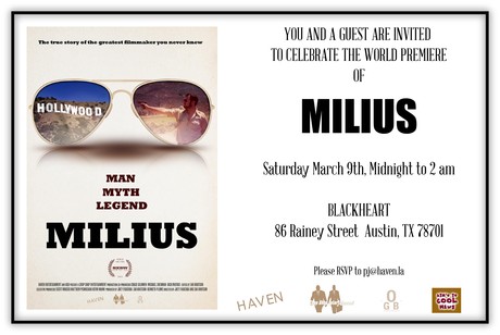 Milius Party Invite